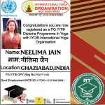 PG IYO/IYT Certificate